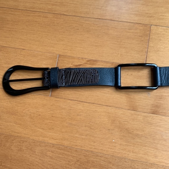 Chico's Grand Rios Leather and Metal Links Belt Women’s Size Small - Picture 10 of 12